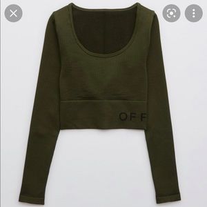 Offline Sidewalk Seamless Ribbed Long sleeve Cropped Shirt